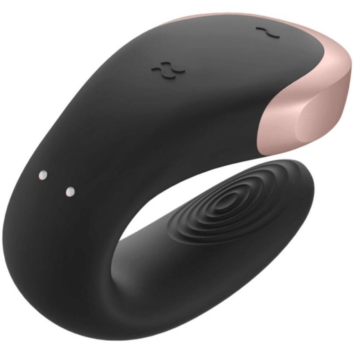 Vibrator inteligent Satisfyer - Double Love Luxury Partner Vibrator (Black) - Img 2