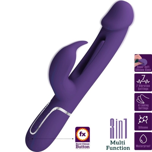 Vibrator multifunctional Pretty Love - Kampas Rabbit 3-in-1 - Img 3