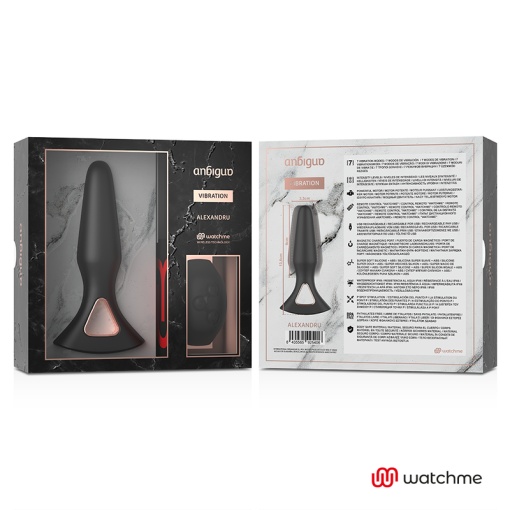 Vibrator plug anal cu vibratii Anbiguo ALEXANDRU Telecomandă de tip ceas WATCHME - Img 8