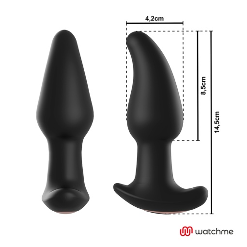 Vibrator plug anal cu vibratii si rotatii Anbiguo AMADEUS PEARLS Telecomandă de tip ceas WATCHME - Img 2