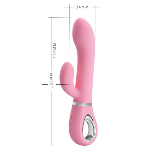 Vibrator rabbit cu 12 functii de vibratie si 4 functii de rotatie PRETTY LOVE - TERNENCE (19.6cm)
