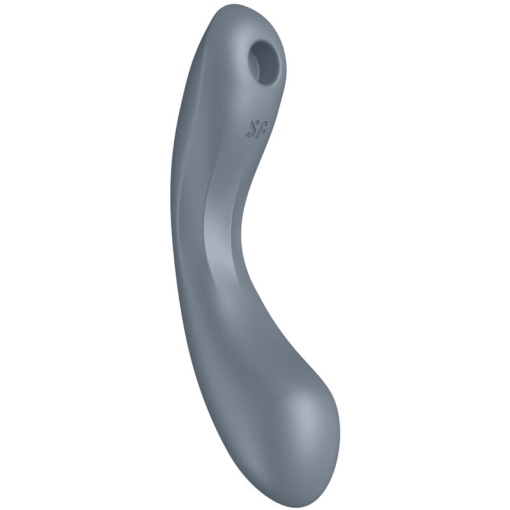 Vibrator stimulator cu impulsuri de aer Curvy Trinity 1 bluegrey (17,5cm) - Img 2