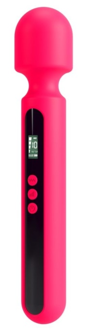Vibrator wand cu cap flexibil 10 moduri de vibratie Pink Sunset Wand Vibrator (29,8 cm) - Img 5