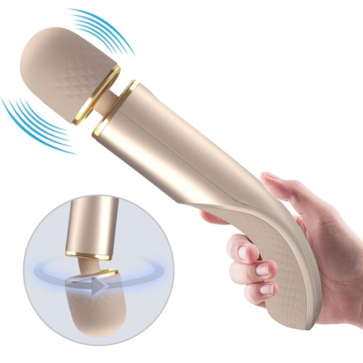 Vibrator Wand Interesting Massager Gold 29cm