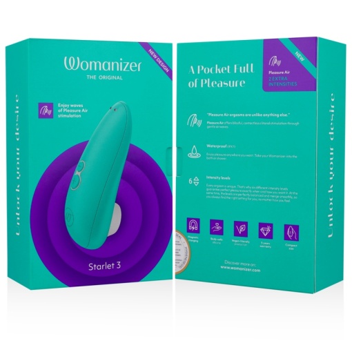 Vibrator Womanizer - Starlet 3 Clitoral Stimulator Turquoise - Img 7