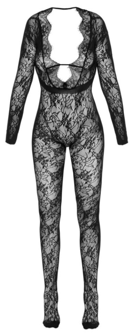 Catsuit cu maneci lungi, cu decupaj inghinal, Fantasy Cottelli Collections - S/L - Img 2