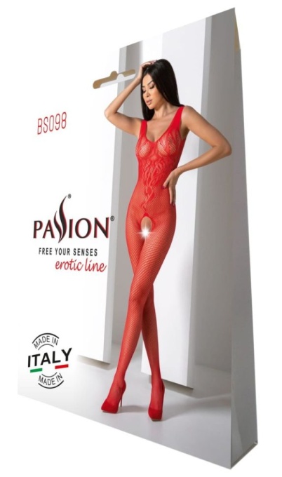 Catsuit Passion BS098 red - S/L - Img 3