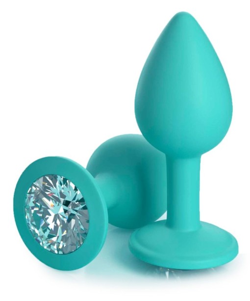 Chilot cu dop anal Crotchless Secret Gem, white (XL-XXL) - Img 3