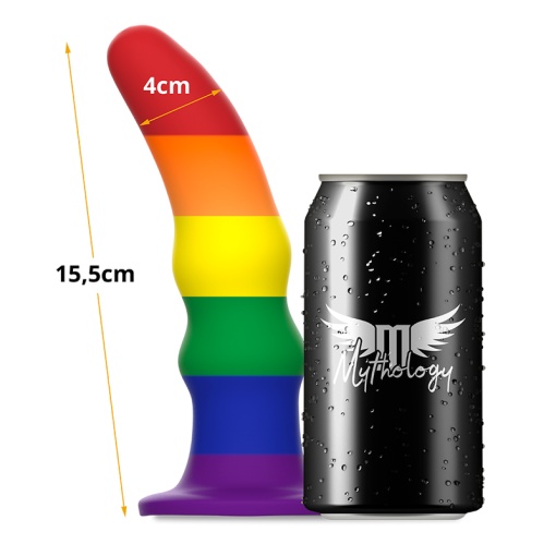 Dildo anal cu vibratii MYTHOLOGY - KUNO PRIDE DILDO M Lungime totală: 15.5 cm - Img 5