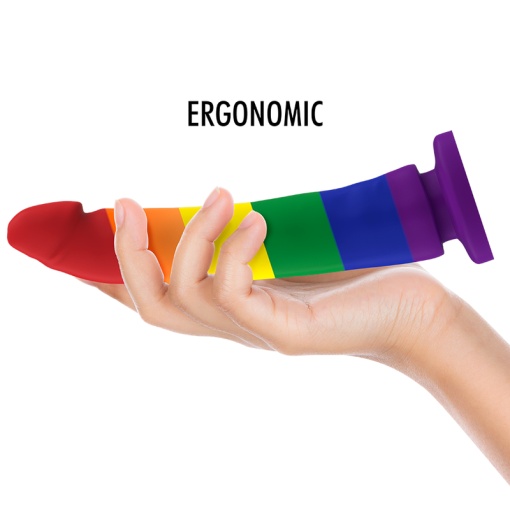 Dildo cu ventuza din silicon super flexibil MYTHOLOGY - DEVON PRIDE DILDO marime L - Img 3