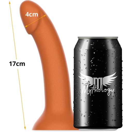 Dildo cu ventuza, din silicon super flexibil MYTHOLOGY RUNE-ROYAL FANTASY marime M auriu - Img 5