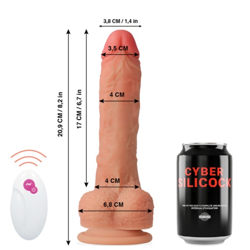 Dildo Realist cu Miscare Up &amp; Down &amp; Rotire Cyber Silicock Remote Control Mr. Rick - Img 7