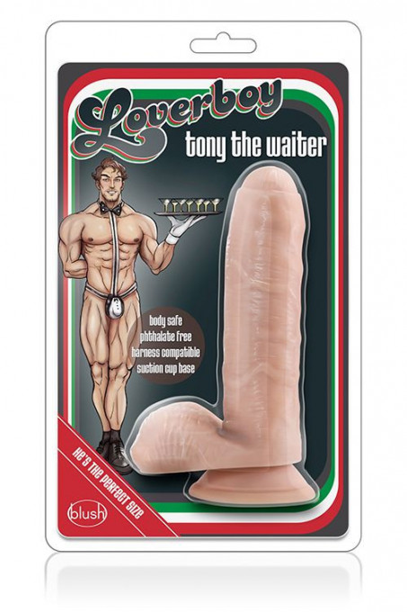 Dildo realist cu ventuza DILDO LOVERBOY TONY THE WAITER 17.5CM - Img 2