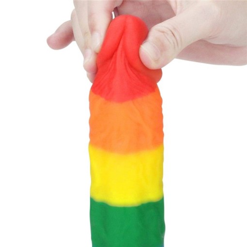 Dildo realistic Pride din silicon compatibil strap-on 8'' Prider Dildo (20.5cm)