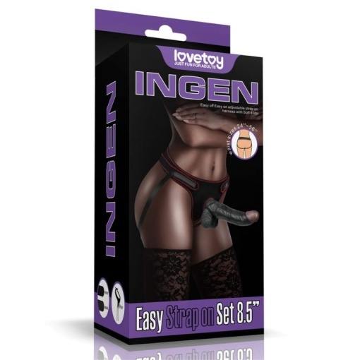 Easy Strapon Set 8.5" Black (21.5cm) - Img 3