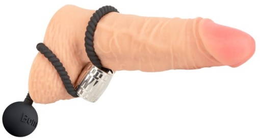 Inel erectie pentru penis si testicule Heavy Rope Cock Strap with Ball - Img 2