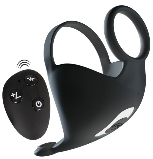 Inel penis cu telecomanda Cock ring with RC ball massager - Img 5