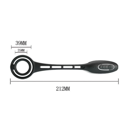 Inel penis cu vibrator de prostata cu 12 functii de vibratie Pretty Love Vibration Penis Sleeve III - Img 5