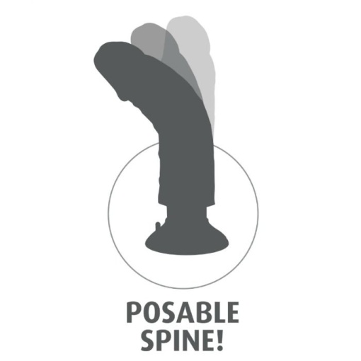 Klasszikus vibrátor pénisz formában, 20,3 cm - King Cock Vibrating Dildo - Img 7