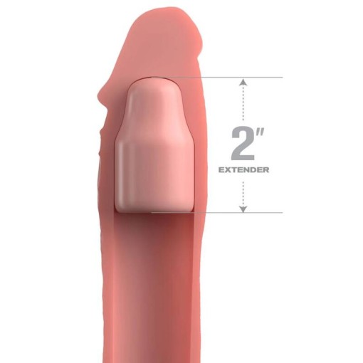 Manson elastic din silicon moale pentru penis 2" Silicone X-tension (20.3 cm) - Img 2