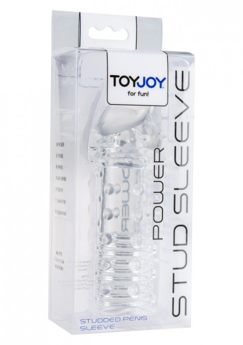 Manson transparent pentru penis Power Stud Sleeve 15cm - Img 2