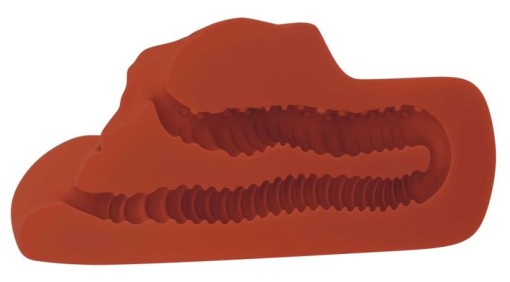 Masturabator dublu sub forma de vagin si de anus Perfect Pussy Double Stroker, brown - Img 2