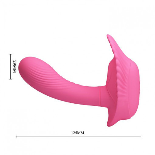 Mini stimulator din silicon cu 30 functii de vibratii Pretty Love Shell stimulator wireless - Img 3