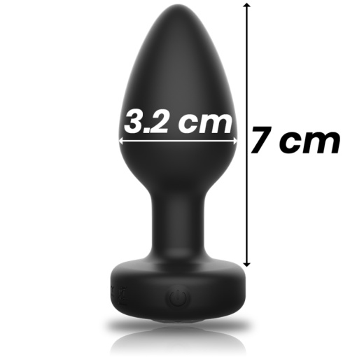 Plug Anal cu vibratii cu telecomanda Ibiza Plug Silicone marime M