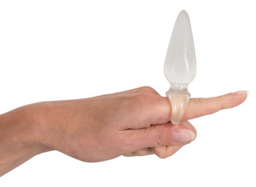 Plug anal transparent cu forma conică Finger Plug - Img 2