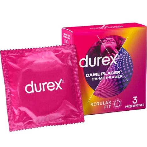 Prezervative cu striatii Durex Dame Placer Condoms 3 bucati - Img 2