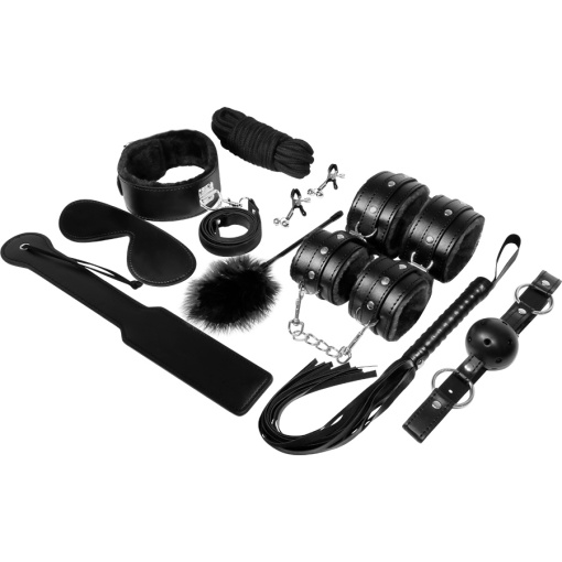 Set 10 piese BDSM Fetish Kit Negru - Img 2