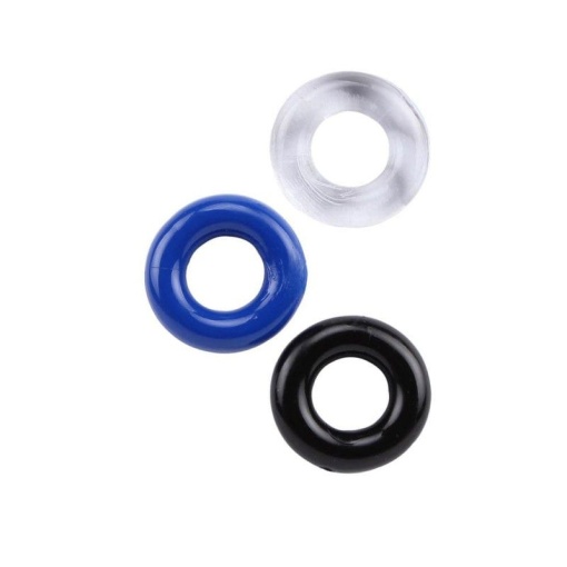 Set 3 inele penis de culori diferite Donut Rings-Assorted 3 Pack - Img 2