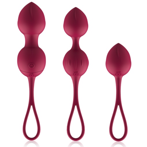 Set bile vaginale keggel cu vibratii si telecomanda Cici Beauty Premium - Img 2