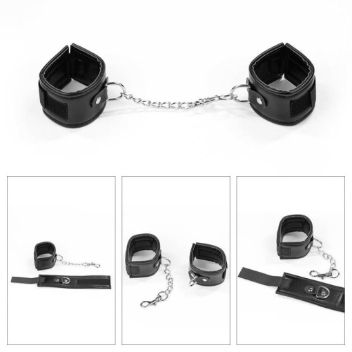 Set de 3 piese de lux Deluxe Bondage Kit Black III (3pcs) - Img 2