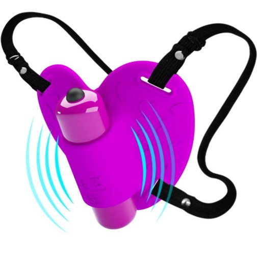Stimulator pentru clitoris cu 10 functii de vibratie Pretty Love Heartbeat Clitoral Massager (7.2cm) - Img 3