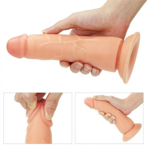 Strap-on cu ham si curea reglabile, prevazut cu dildo Easy Strapon Set 7.5'' - 19cm - Img 3