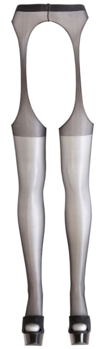 Suspender Tights Orion, black - L/XL - Img 2