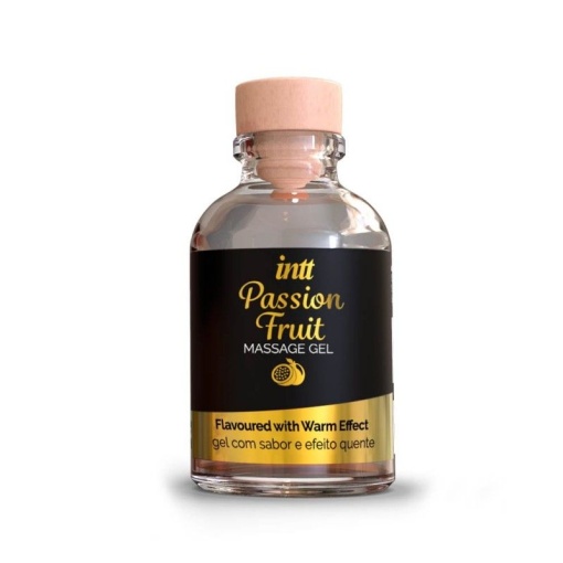 Ulei gel masaj cu efect de incalzire INTT Passion Fruit 30 ml - Img 5