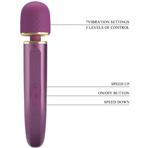 Vibrator Bagheta Pretty Love Colorful Massager Purple - Img 3