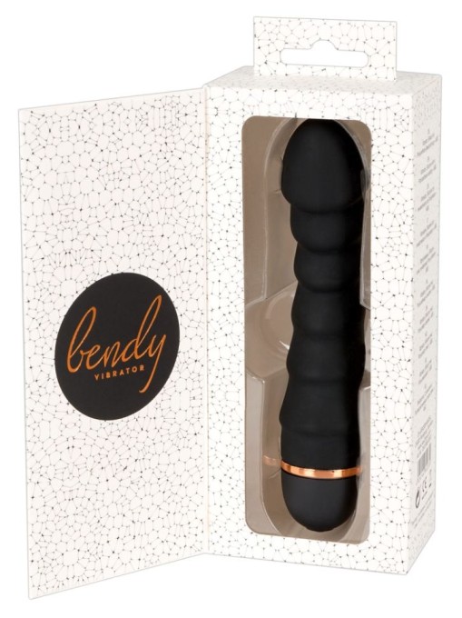 Vibrator clasic realist, flexibil, cu 20 de moduri de vibratie Bendy Ripple Vibrator (16,5 cm) - Img 4