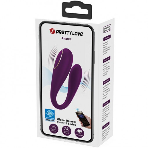 Vibrator cu control la distanta PRETTY LOVE AUGUST Double Pleasure - Img 7