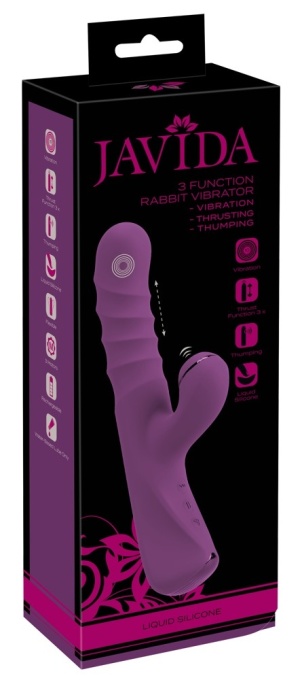 Vibrator cu stimulare clitoris si punct G cu miscare sus in jos Javida 10 moduri de vibratii