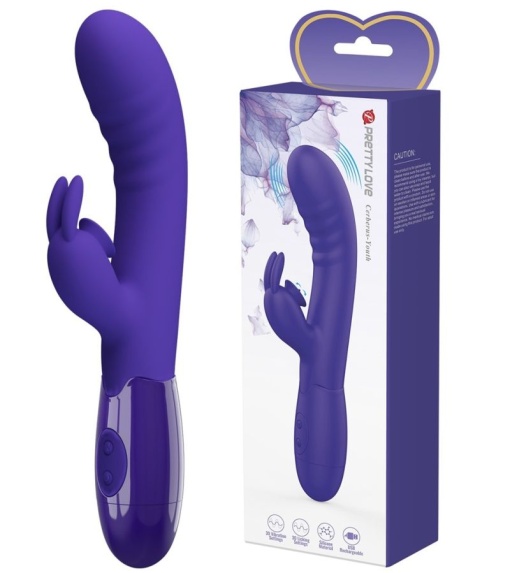 Vibrator cu stimulator clitoridian Pretty Love Orgasmic 20.6cm - Img 2