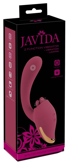 Vibrator cu stimulator inovator cu limbă Javida - Img 6