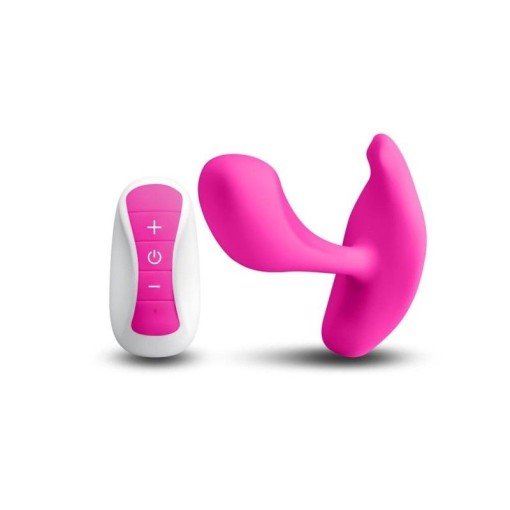 Vibrator din silicon cu telecomanda INYA - Eros - Pink (11cm) - Img 3