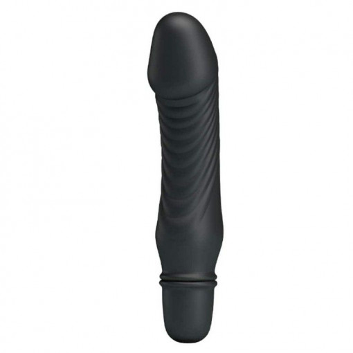 Vibrator din silicon Pretty Love Stev Black (13.5cm) - Img 2