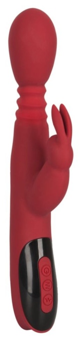 Vibrator iepure din silicon Silicone Rabbit Vibrator - Incalzire, Rotatie si Miscare sus/jos - Img 2