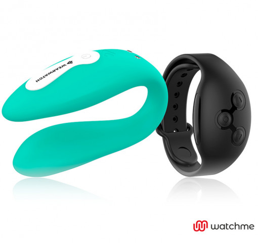 Vibrator inteligent Wearwatch - Dual Technology Vibrator Watchme Aquamarine / Jet - Img 2