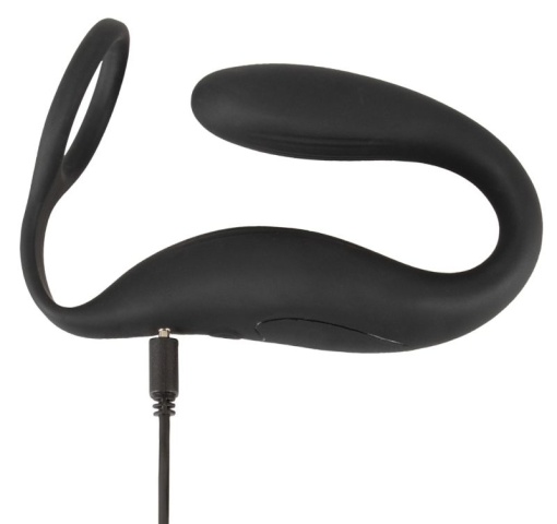Vibrator pentru prostata si perineu cu inel pentru penis Cock ring with RC butt plug - Img 2