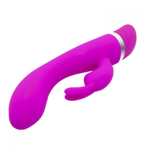 Vibrator rabbit din silicon fin, cu 30 de functii VIBRATOR PRETTY LOVE - FREDA (18.9cm) - Img 3